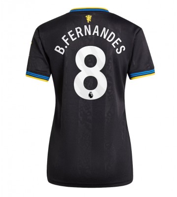 Manchester United Bruno Fernandes #8 Tredjetrøje Dame 2025-26 Kortærmet